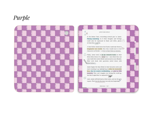 Book Detail Checkered Skin Decal