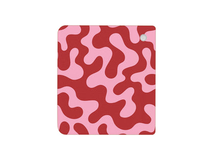 Autocollant pour liseuse Kobo avec motif abstrait camouflage rouge | Housse en vinyle Kobo | Cadeau littéraire | Accessoire pour liseuse