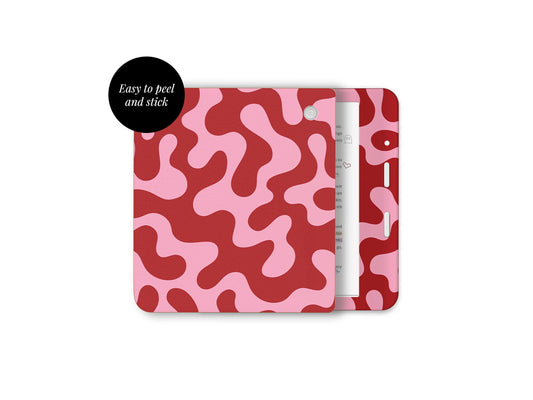 Red Camo Abstract Skin Decal