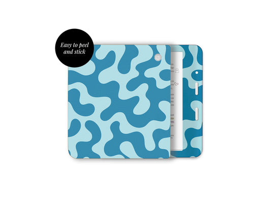 Blue Abstract Camo Skin Decal