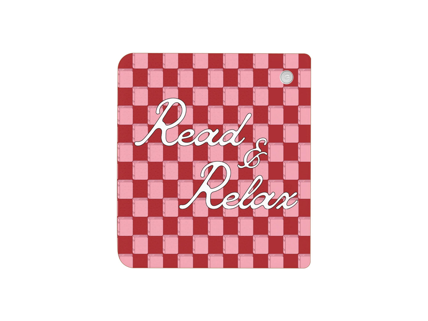 Motif à carreaux pour Kobo – Autocollant Kobo – Housse en vinyle Kobo – Cadeau littéraire – Accessoire liseuse