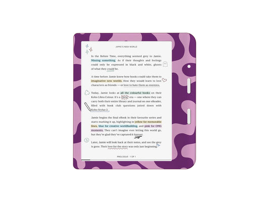 Purple Abstract Camo Skin Decal