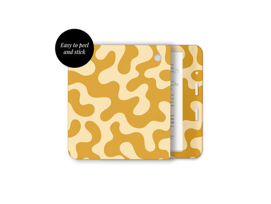 Yellow Abstract Camo Skin Decal