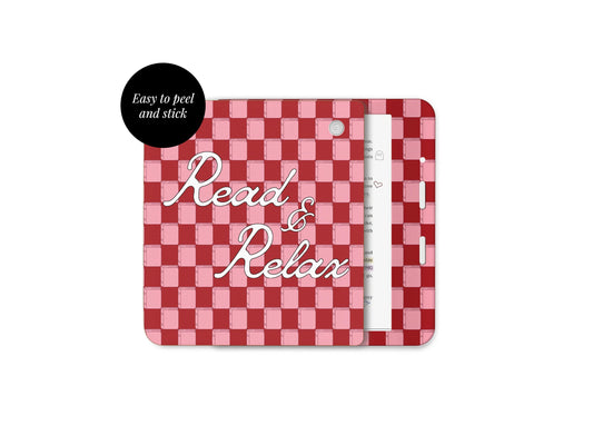 Book Detail Checkered Skin Decal