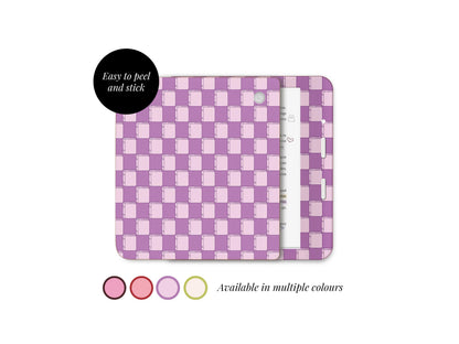 Vérification des détails du livre Autocollant Kobo à motif à carreaux | Housse en vinyle Kobo | Cadeau pour les lecteurs | Accessoire pour liseuse