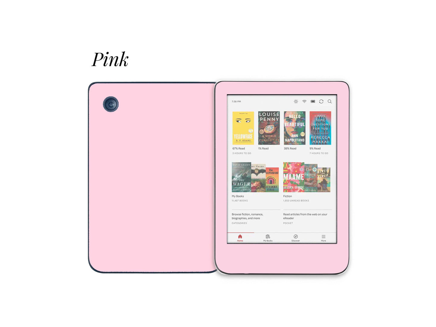 Autocollant pour Kobo Couleurs Pastel | Housse en vinyle pour Kobo | Cadeau littéraire | Accessoire de liseuse