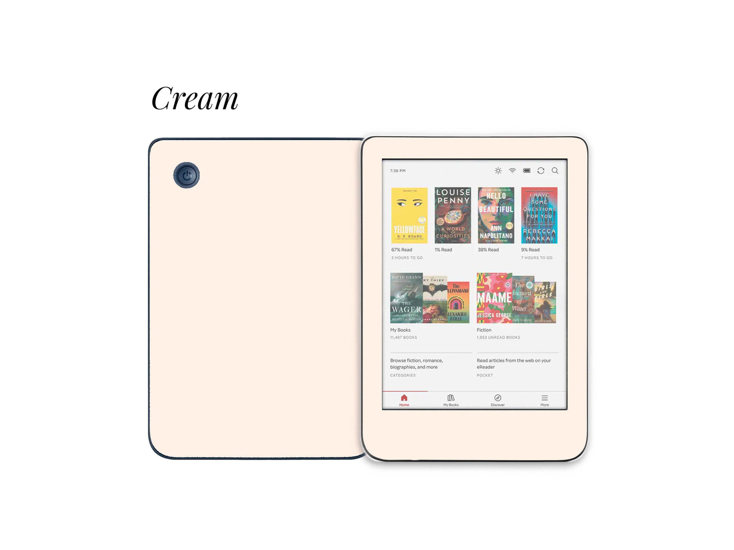 Autocollant pour Kobo Couleurs Pastel | Housse en vinyle pour Kobo | Cadeau littéraire | Accessoire de liseuse