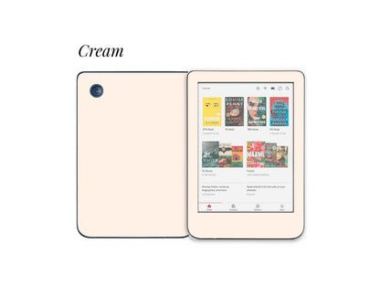 Autocollant pour Kobo Couleurs Pastel | Housse en vinyle pour Kobo | Cadeau littéraire | Accessoire de liseuse