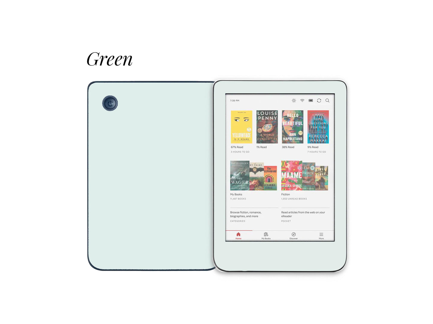 Autocollant pour Kobo Couleurs Pastel | Housse en vinyle pour Kobo | Cadeau littéraire | Accessoire de liseuse