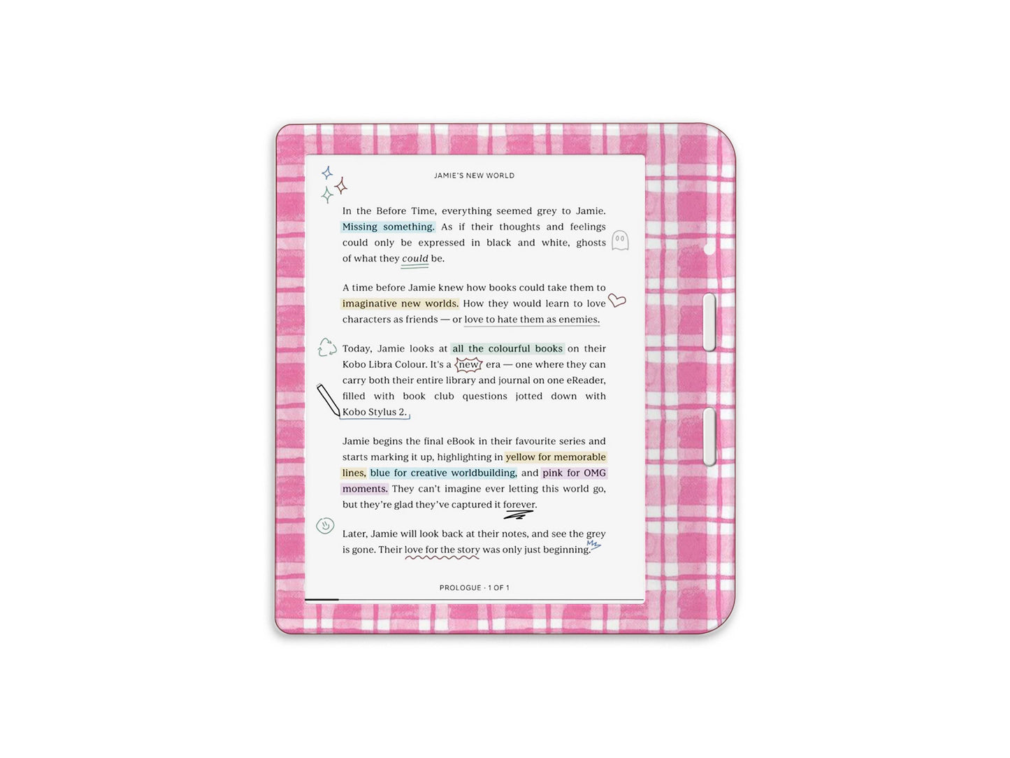 Pink Plaid Skin Decal