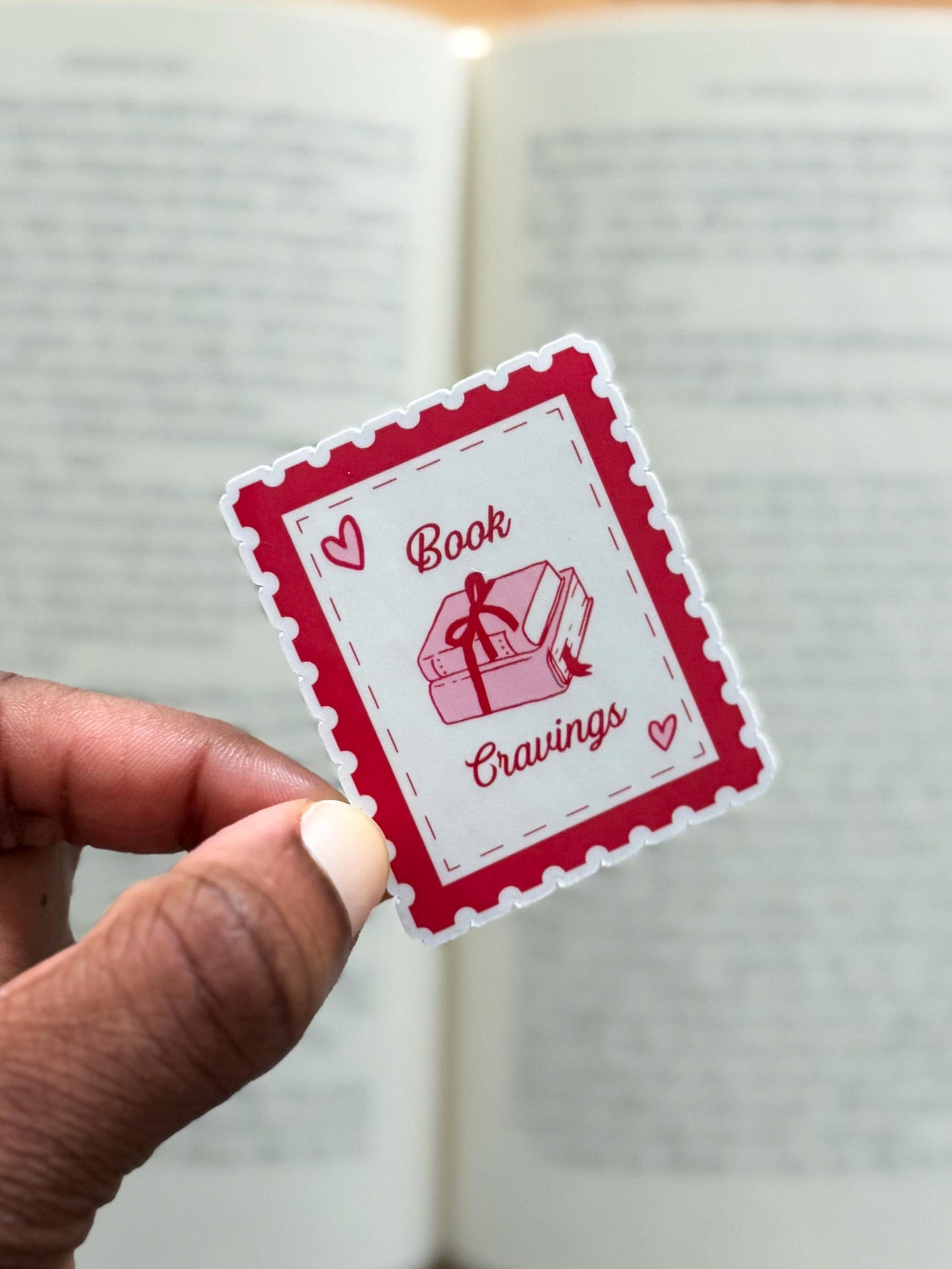 Autocollant vinyle « Book Cravings » | Cadeau pour les amoureux des livres | Articles de lecture | Autocollant Kindle