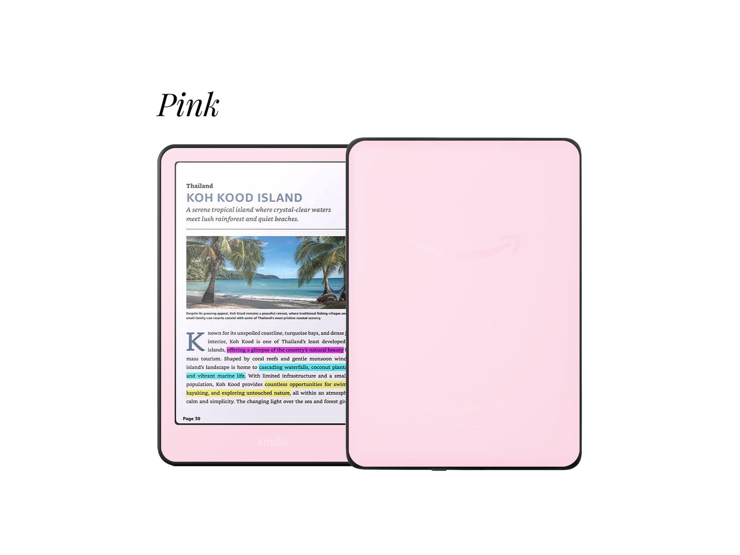 Décalcomanie Pastel pour Kindle | Housse en vinyle pour Kindle | Cadeau littéraire | Accessoire pour liseuse