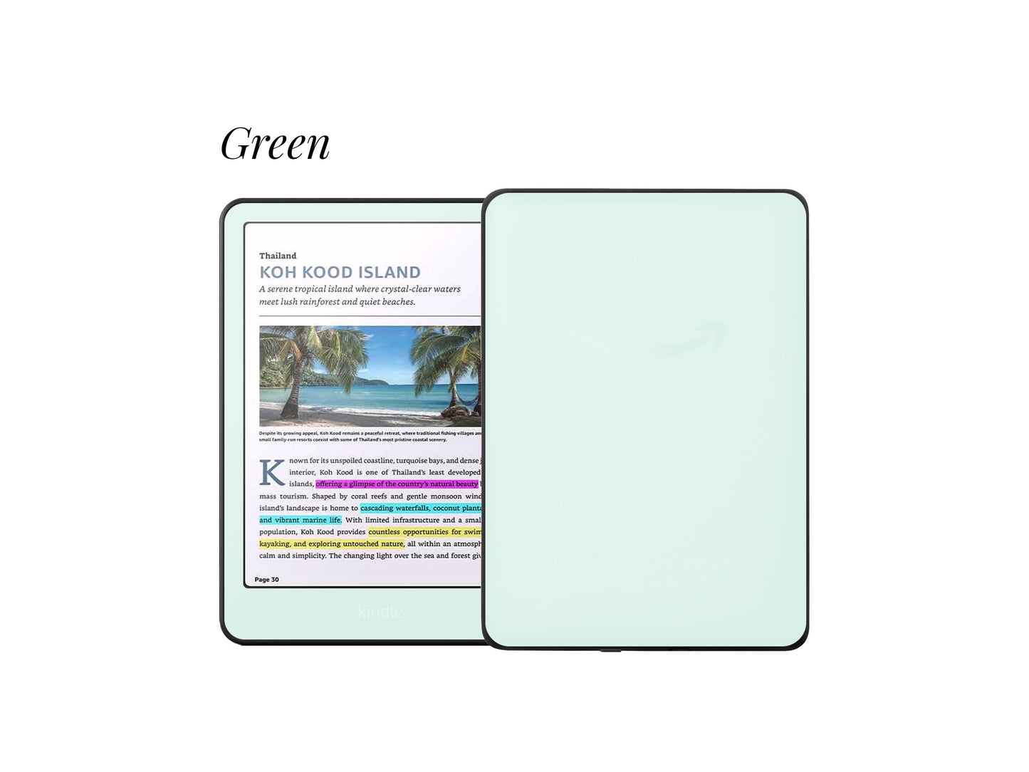 Décalcomanie Pastel pour Kindle | Housse en vinyle pour Kindle | Cadeau littéraire | Accessoire pour liseuse