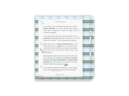 Blue Plaid Skin Decal