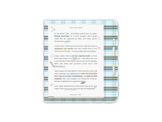 Blue Plaid Skin Decal