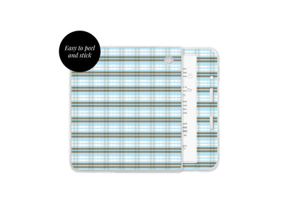 Blue Plaid Skin Decal