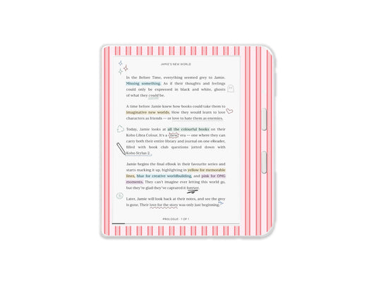 Pink Striped Skin Decal