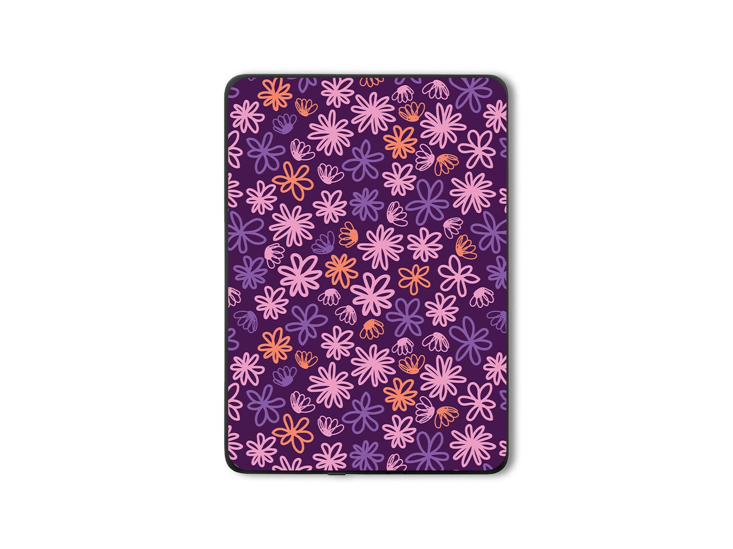 Décalcomanie florale violette pour Kindle | Housse en vinyle pour Kindle | Cadeau littéraire | Accessoire pour liseuse